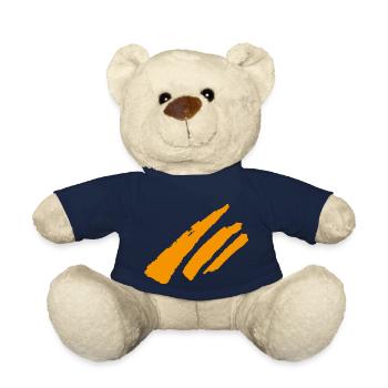 Stripe decoration - Teddy Bear - french navy - Front