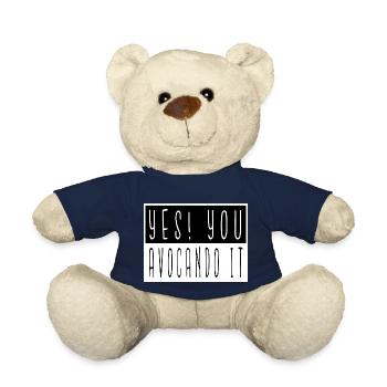 birthday vegetable animal rights awesome jokes - Teddy Bear - french navy - Front