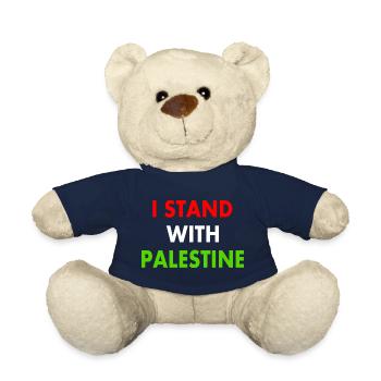 I stand with palestine - Nounours - bleu marine - Devant