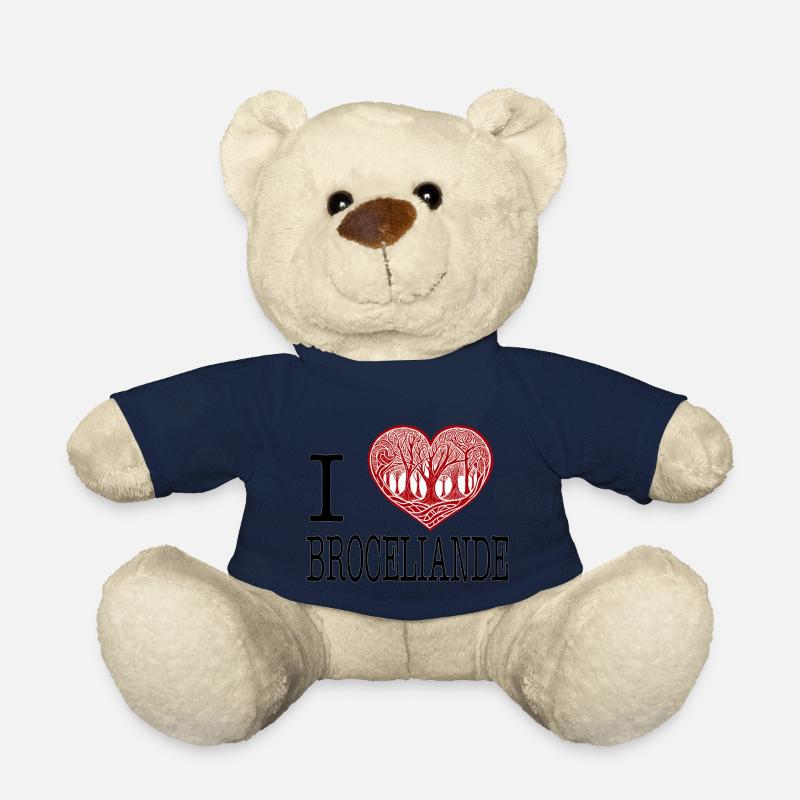 i love broceliande - Nounours - bleu marine