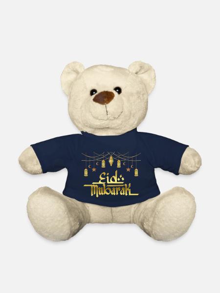 Aïd Moubarak / Ramadan / Islam / Inscription - Nounours - bleu marine