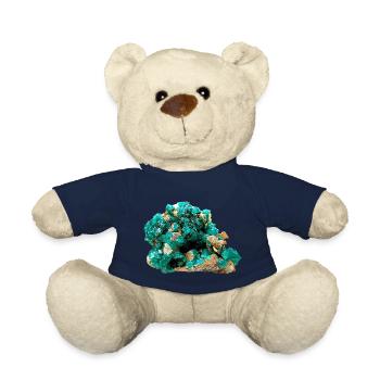 Dioptas Mineral Kupfersmaragd Silikat Kristall - Teddy - French Navy - Vorne