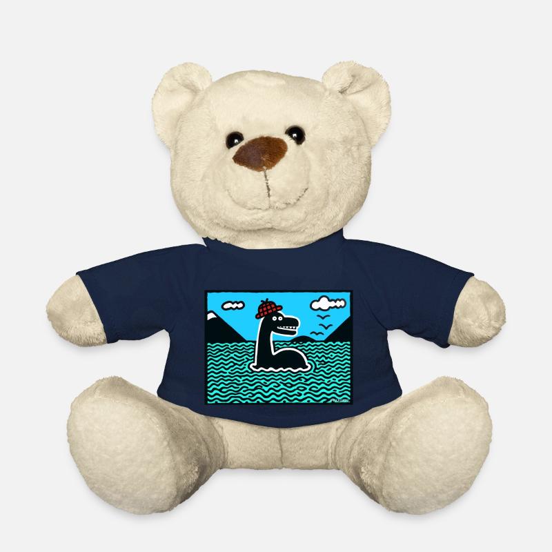 Nessie Loch Ness monster - Teddy Bear - french navy