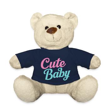 Cute baby - Teddy Bear - french navy - Front