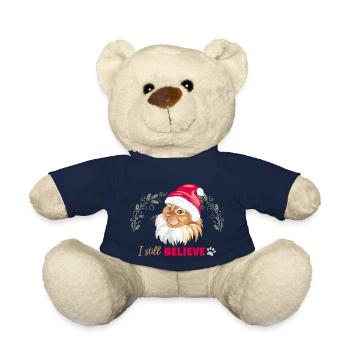 Süße rote Katze mit Weihnachtsmütze. Ich glaube immer noch - Teddy - French Navy - Vorne