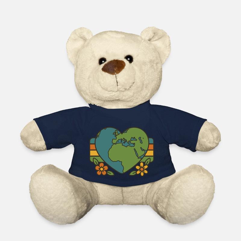 Planète du cœur - Nounours - bleu marine