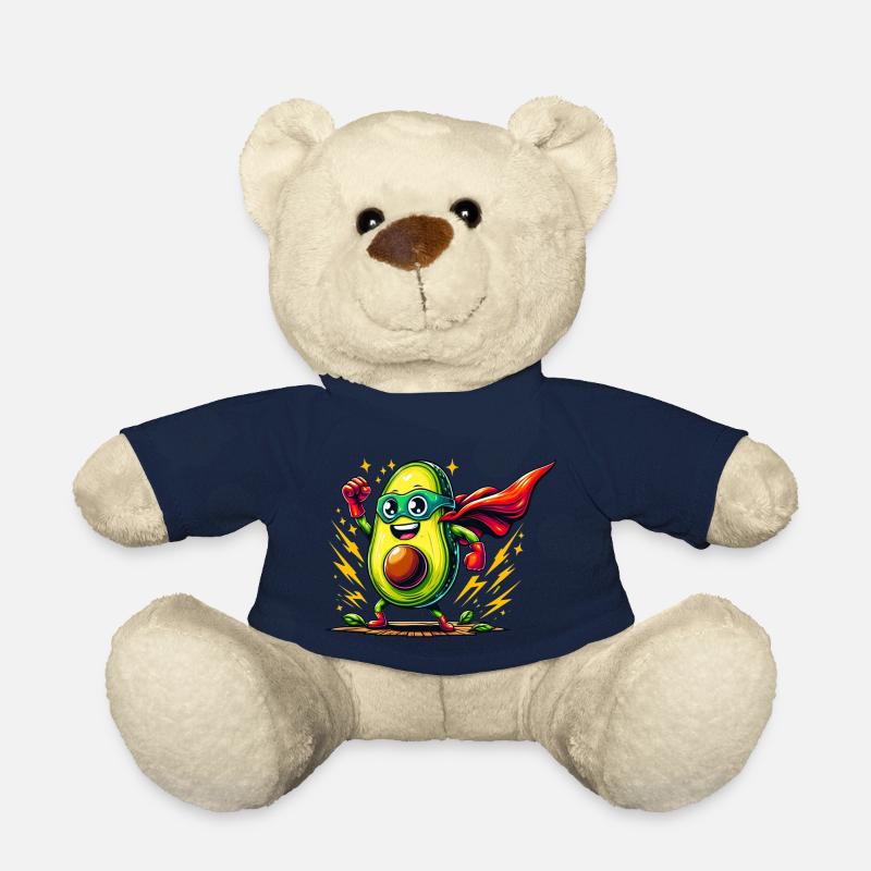 Avocado Avenger with Power Punch - Teddy Bear - french navy