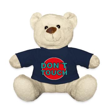 don't touch - Teddy Bear - french navy - Front