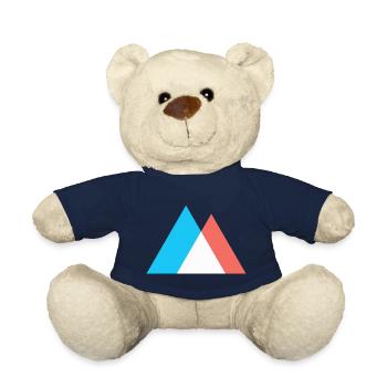 Mountains Abstract Pop Art Art - Teddy Bear - french navy - Front