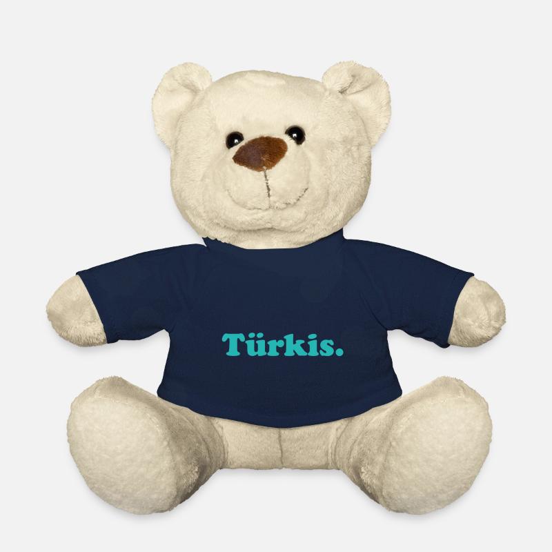 turquoise - Nounours - bleu marine