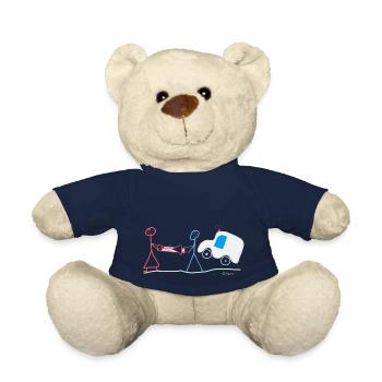 Rescue Stick Figure Emergency Emergency Doctor Deployment - Teddy Bear - french navy - Front