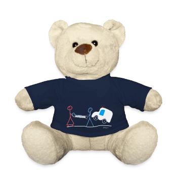Rettung Sanitäter Strichmännchen, schnelle Hilfe - Teddy - French Navy - Vorne