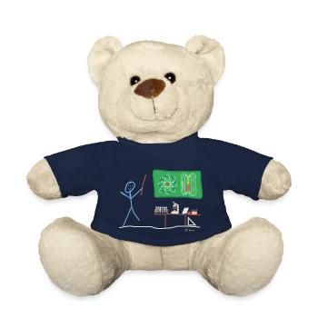 Science Stickman Chimie Physique - Nounours - bleu marine - Devant
