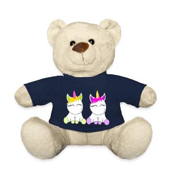 Unicorn Friends - Teddy Bear - french navy - Front