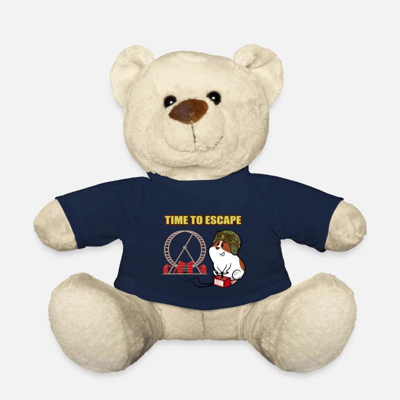 Süßer Hamster cooler Helm, Dynamit und Hamsterrad - Teddy - French Navy