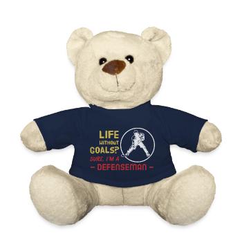 Défenseur de la vie sans buts - Hockey - Nounours - bleu marine - Devant