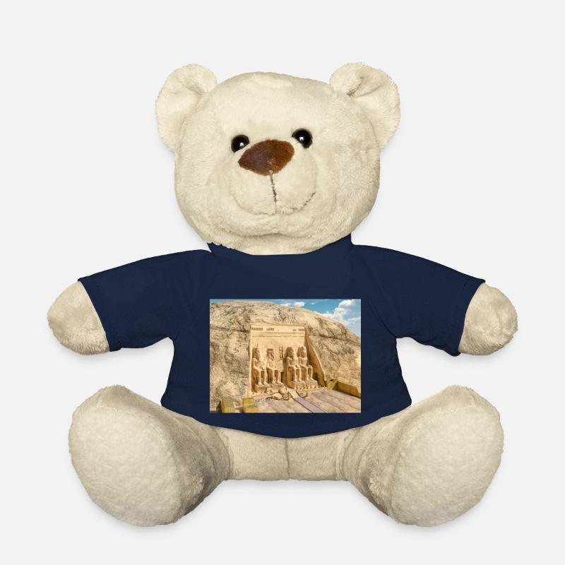 Temple d'Abou Simbel en Egypte - Nounours - bleu marine