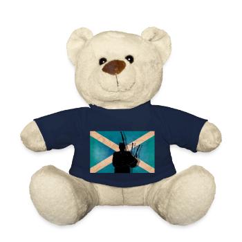 Scottish piper - Teddy Bear - french navy - Front