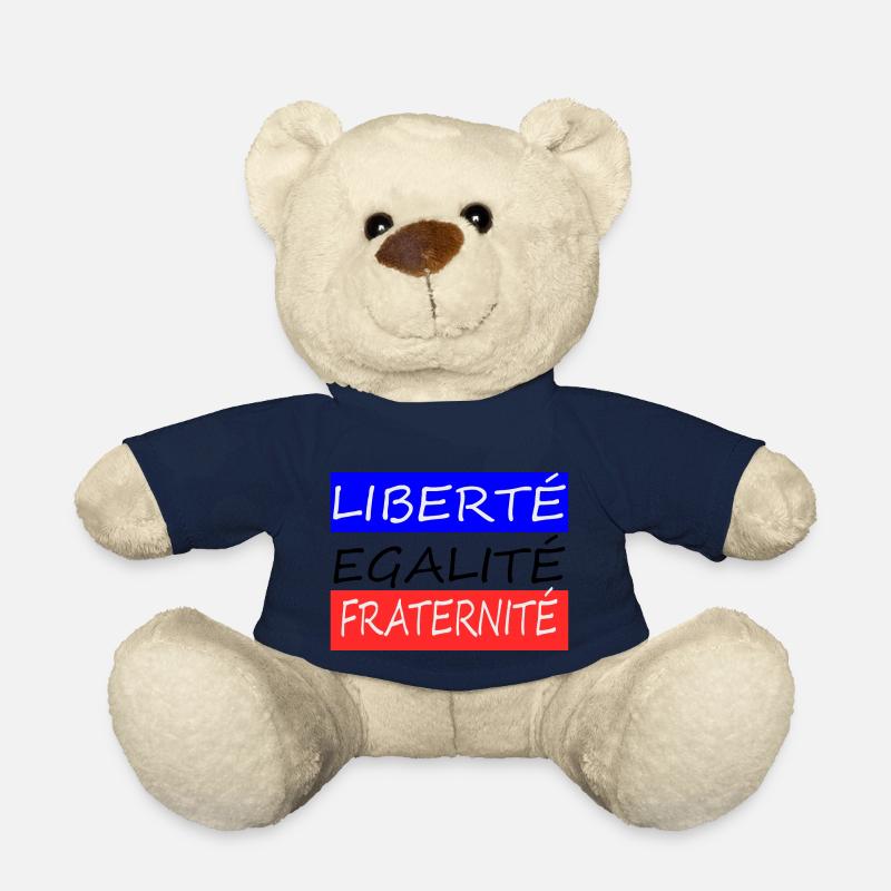 Liberté égalité fraternité - Nounours - bleu marine