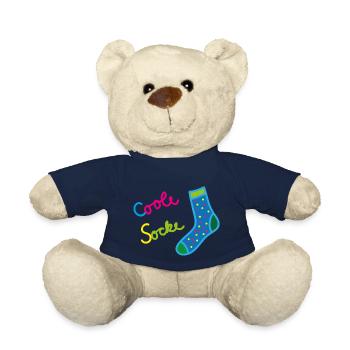 coole socke spruch - Teddy - French Navy - Vorne