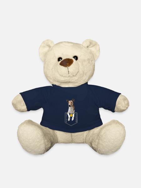 Shorthair Collie Shirt Pocket - Teddy Bear - french navy