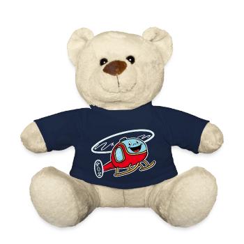 Lustiger roter Helikopter - Teddy - French Navy - Vorne