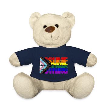 Angenommen Nichts LGBTQ Progress Pride Flagge - Teddy - French Navy - Vorne