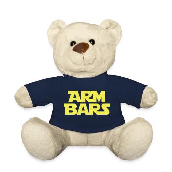 Barres de bras de Jiu-Jitsu brésiliennes BJJ - Nounours - bleu marine - Devant
