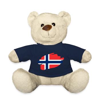 Norway Flag - Teddy Bear - french navy - Front