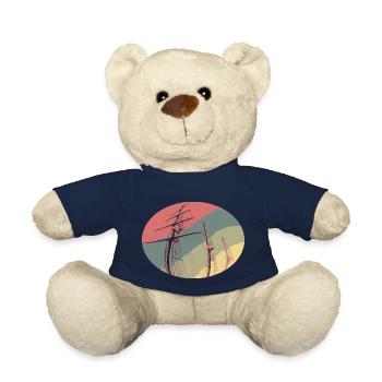 Schiff durch Fernglas im maritimen retro Look - Teddy - French Navy - Vorne