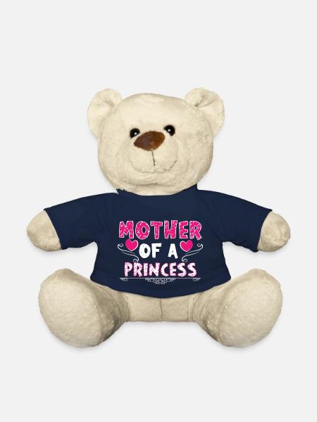Mère d'une princesse - Nounours - bleu marine
