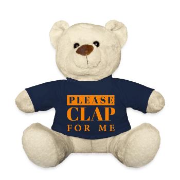 Applaus, Klatschen, Klatschen Hände- bitte klatschen für mich - Teddy - French Navy - Vorne
