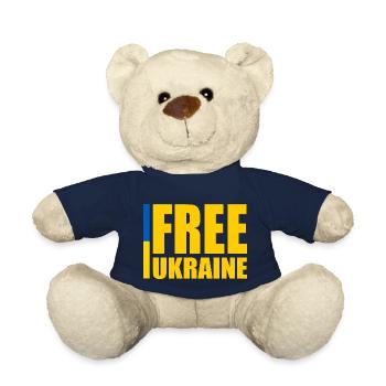 Free ukraine - Teddy Bear - french navy - Front