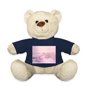 Pink Dusk of Sunrise - Teddy Bear - french navy - Front