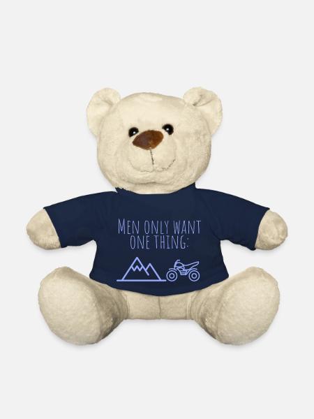 MowoT Motorrad am Berg - Teddy - French Navy