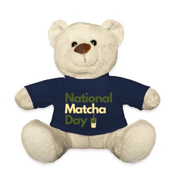 National Matcha Day - Teddy Bear - french navy - Front