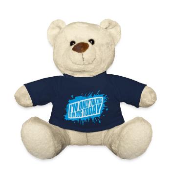 only talking to dog - Teddy Bear - french navy - Front