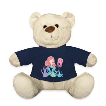 Die kleine Sirene mit ihrem Oktopusfreund - Teddy - French Navy - Vorne