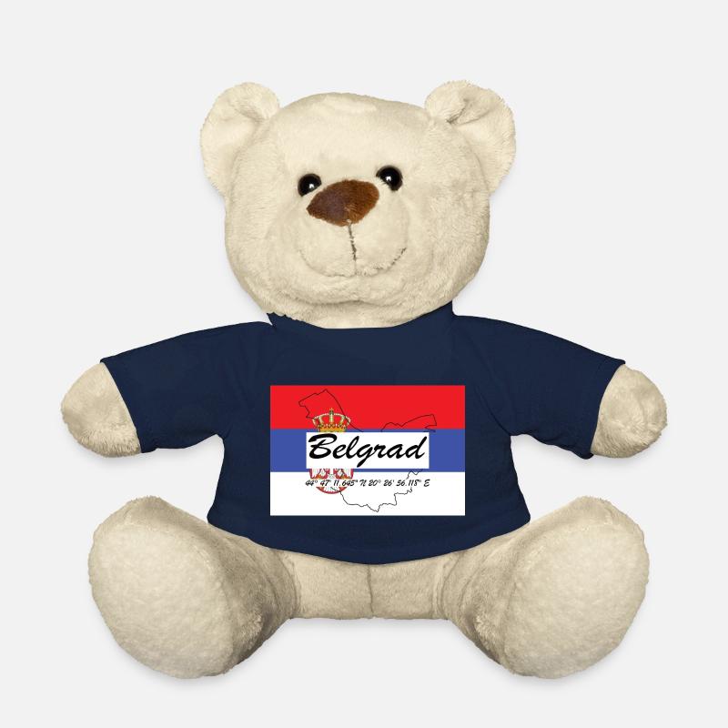 Belgrad - Hauptstadt mit GPS & Flagge - Teddy - French Navy