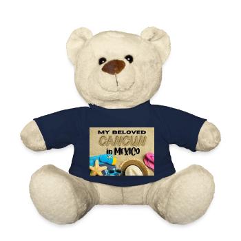 Cancun, greetings from Cancun - Teddy Bear - french navy - Front