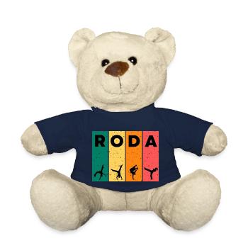 T-shirt RODA | Capoeira Design - Nounours - bleu marine - Devant
