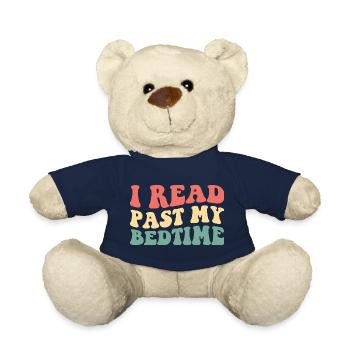 I Read Past My Bedtime III - Teddy Bear - french navy - Front