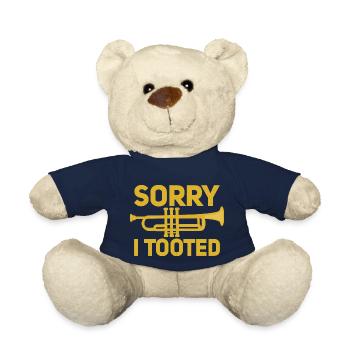 Sorry I Tooted Trumpeter Trumpet Player - Teddy - French Navy - Vorne