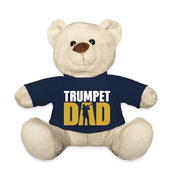 Trumpet Dad Trumpeter Father Player - Teddy - French Navy - Vorne