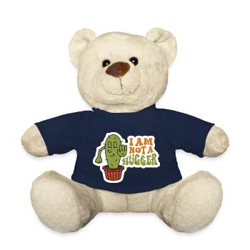 Ich bin kein Hugger Sarkastic Cactus Design - Teddy - French Navy - Vorne