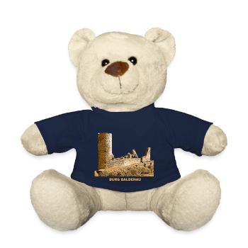 Baldenau Mosbach Castle Ruin Hundsrück Rhineland - Teddy Bear - french navy - Front