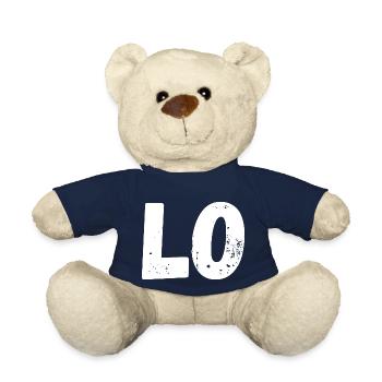 Amour t-shirt assortie couple - Nounours - bleu marine - Devant