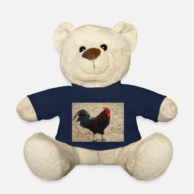 Hahn schwarz und braun gefiedert - Teddy - French Navy