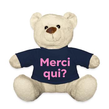 Merci qui - Nounours - bleu marine - Devant