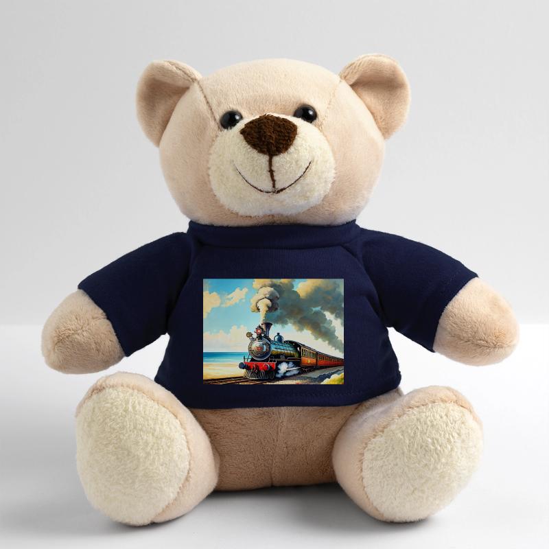 Dampflok am Strand Teddy